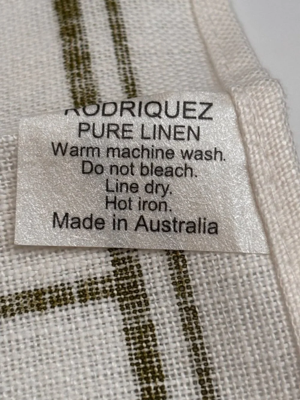 Australian Flowers Linen Tea Towel By Rodriguez - Pure Linen With Floral Print D